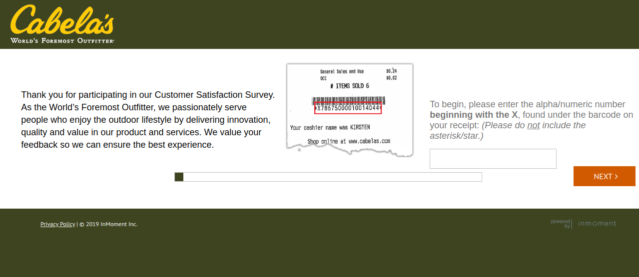 Cabela s Outfitter Survey