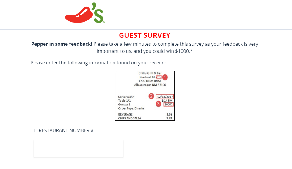 Chils Guest Survey