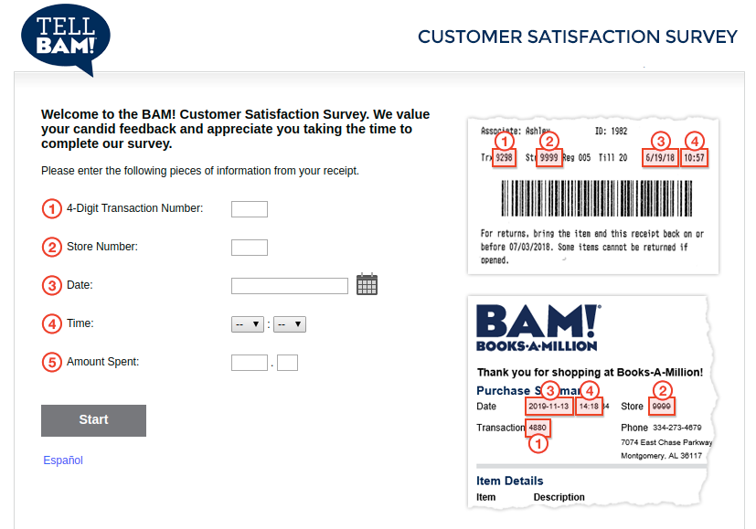 BAM Customer Satisfaction Survey