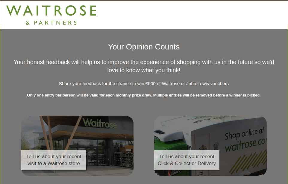 Waitrose & Partners Survey