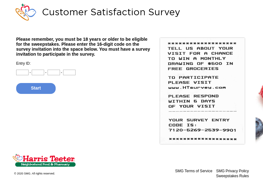 Harris Teeter Survey