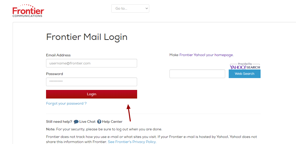 Frontier Mail Login