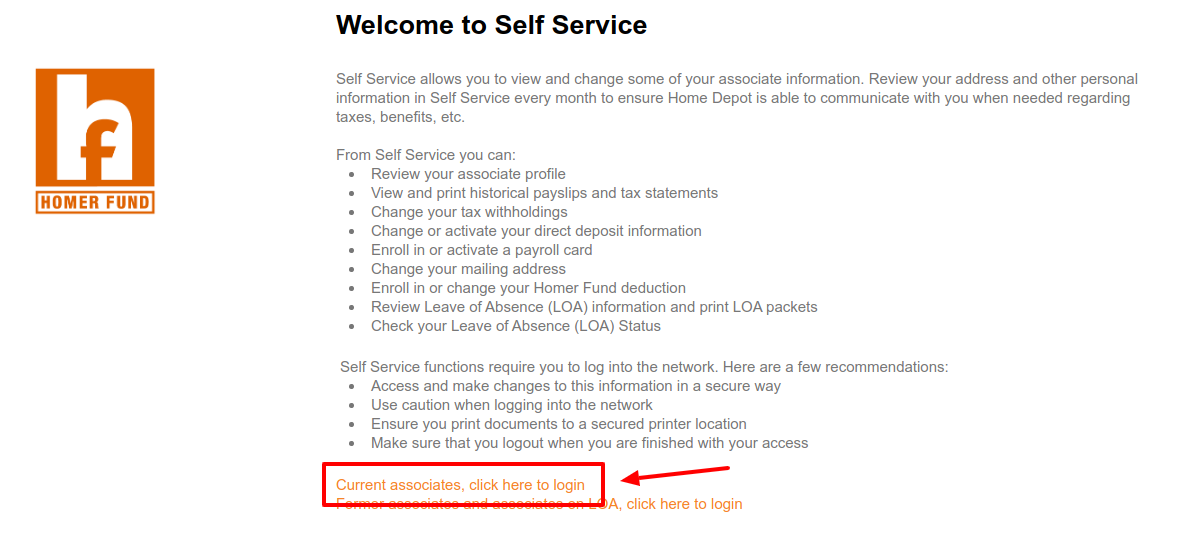 Home Depot Ess Login