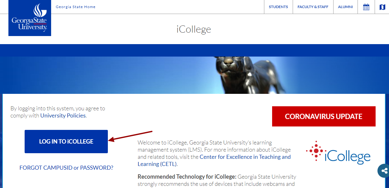 iCollege Login