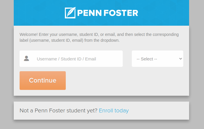 my penn foster login