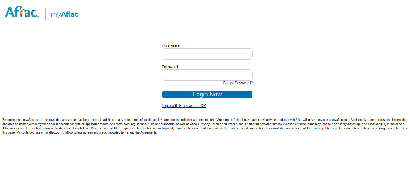 Aflac Login