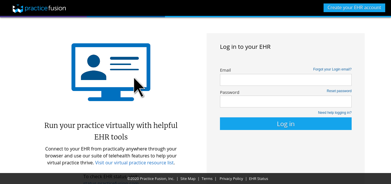 Practice Fusion EHR Login