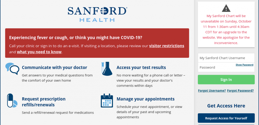 My Sanford Chart Login
