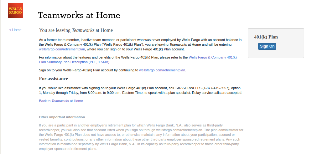 Teamworks 401K Login