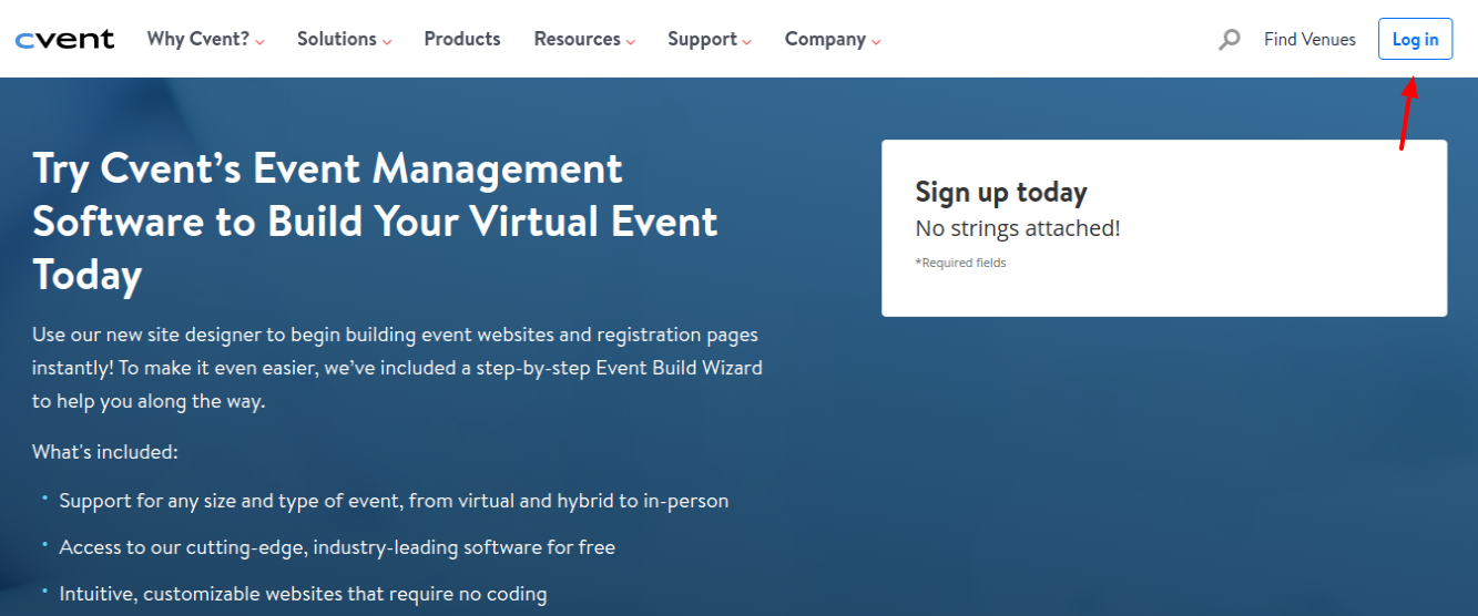 Cvent Login