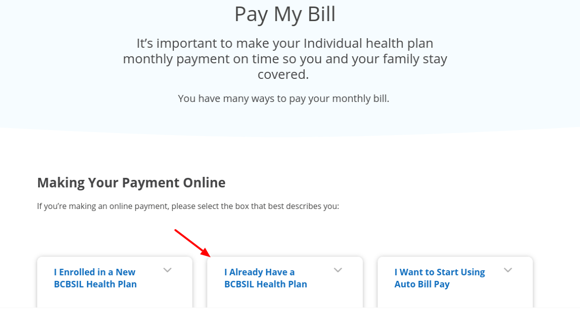 Blue Cross Blue Shield Pay Bill