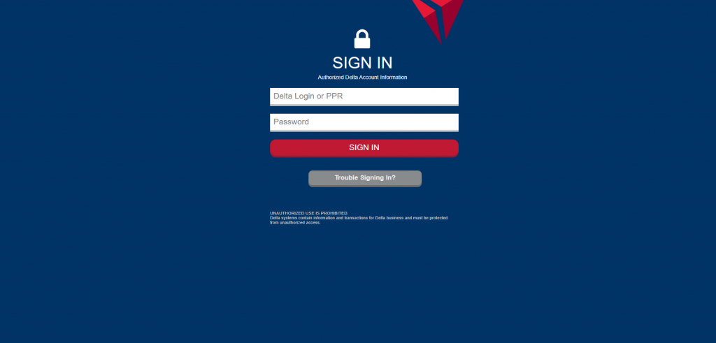 Delta login portal
