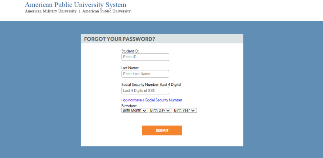 American-Military-University login