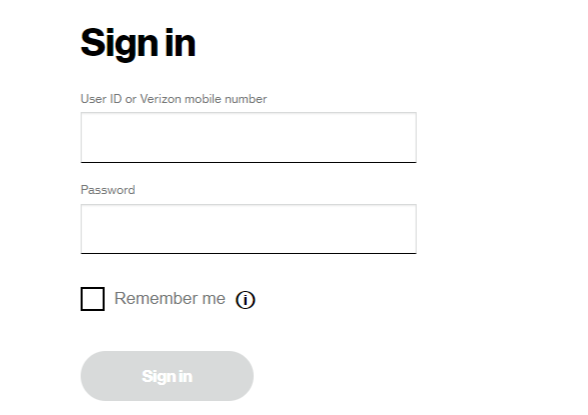 Verizon login