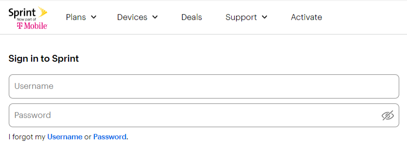 Sprint Account login