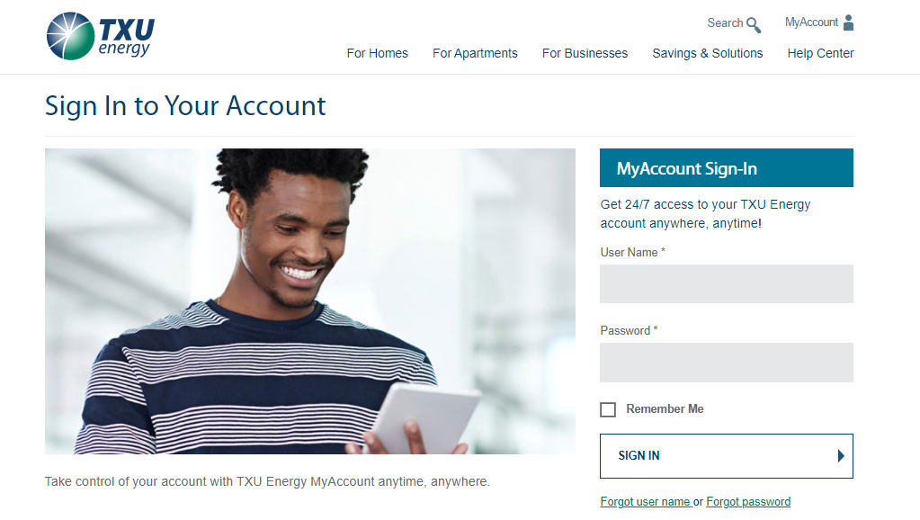 TXU Energy Login